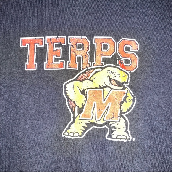 vintage Y2K Maryland Terrapins Black Longsleeve Shirt XL NCAA Final Four DMV - Picture 3 of 5